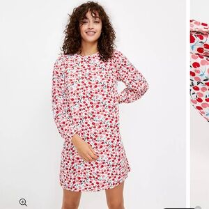 Loft Cherry Swing Dress